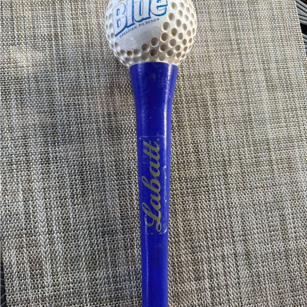 Labatt Blue Golf Ball Tap Handle- Blue and White